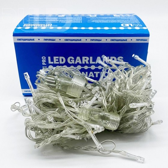 Светодиодная гирлянда занавес HOME PRO (144 LED, 1,5х1,5м) белый - фото 6 - от производителя RULED
