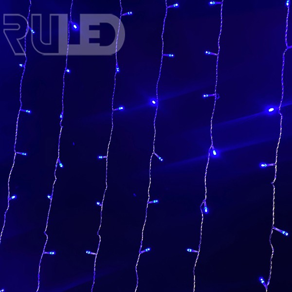 Светодиодная гирлянда занавес HOME PRO (144 LED, 1,5х1,5м) синий - фото 2 - от производителя RULED