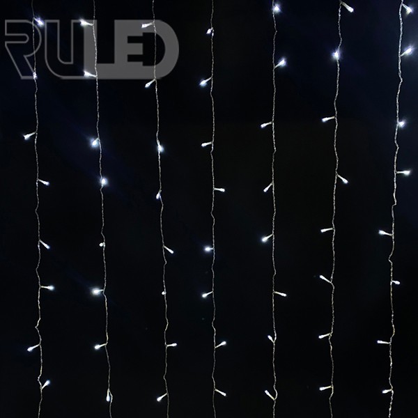 Светодиодная гирлянда занавес HOME PRO (256LED, 2х2м) белый - фото 1 - от производителя RULED