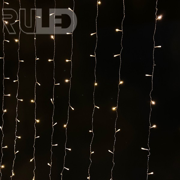 Светодиодная гирлянда занавес HOME PRO (384 LED, 2х3м) теплый белый  - фото 2 - от производителя RULED
