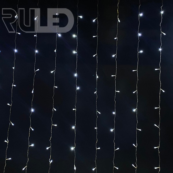 Светодиодная гирлянда занавес HOME PRO (384 LED, 3х2м) белый - фото 1 - от производителя RULED