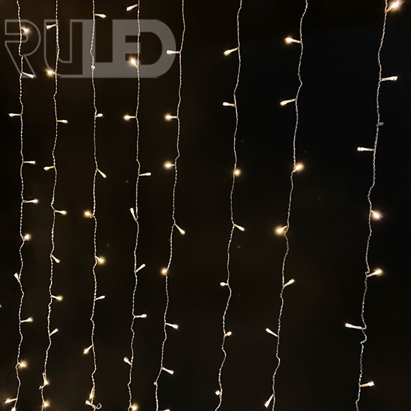 Светодиодная гирлянда занавес HOME PRO (384 LED, 3х2м) теплый белый  - фото 3 - от производителя RULED