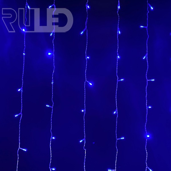 Светодиодная гирлянда занавес HOME PRO (384 LED, 3х2м) синий - фото 2 - от производителя RULED