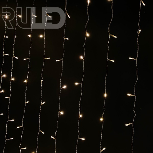 Светодиодная гирлянда занавес HOME PRO (576 LED, 3х3м) теплый белый  - фото 2 - от производителя RULED