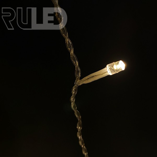 Светодиодная гирлянда занавес HOME PRO (64 LED, 1х1м) теплый белый  - фото 9 - от производителя RULED