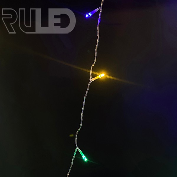 Светодиодная гирлянда занавес HOME PRO (64 LED, 1х1м) разноцветный] - фото 4 - от производителя RULED