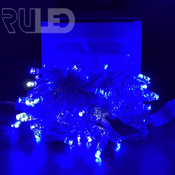 Светодиодная гирлянда нить HOME PRO (50LED, 6м) синий-вспышки белый  - фото 1 - от производителя RULED