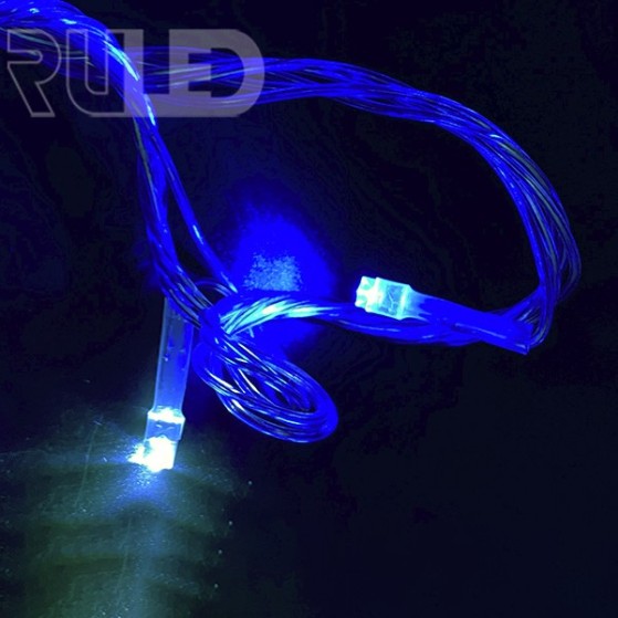Светодиодная гирлянда нить HOME PRO (50LED, 6м) синий-вспышки белый  - фото 3 - от производителя RULED