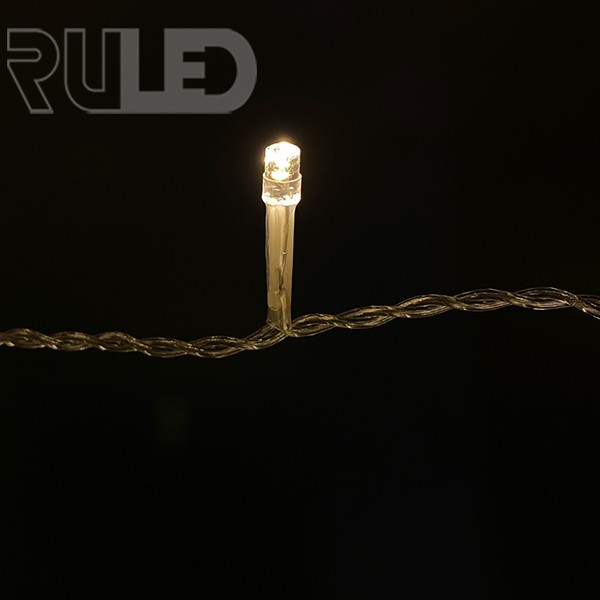 Светодиодная гирлянда нить HOME PRO (100LED, 12 м) теплый белый  - фото 2 - от производителя RULED