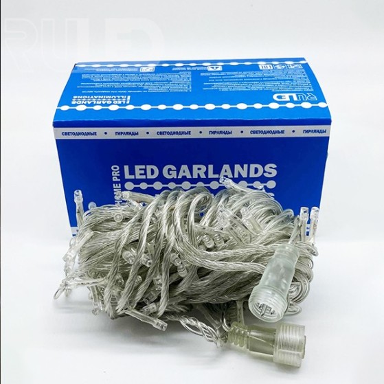Светодиодная гирлянда нить HOME PRO (100LED, 12 м) белый-вспышки белый - фото 3 - от производителя RULED