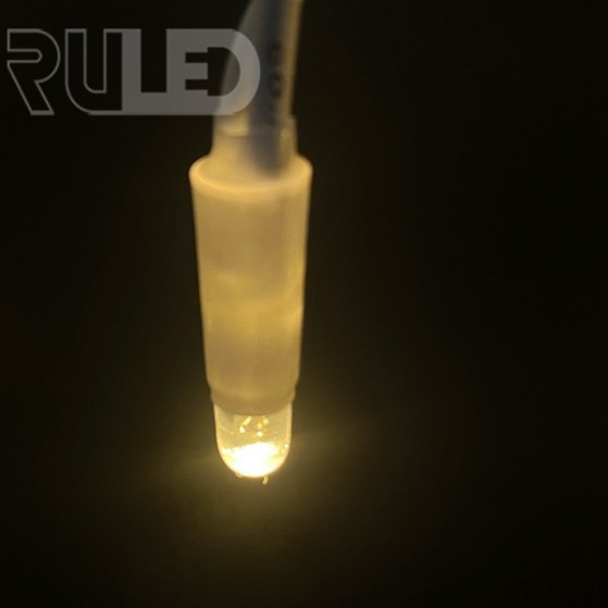 Уличная гирлянда бахрома PRO (102 LED, 3х0,5м, IP67, белый провод каучук) теплый белый вспышки белый - фото 3 - от производителя RULED