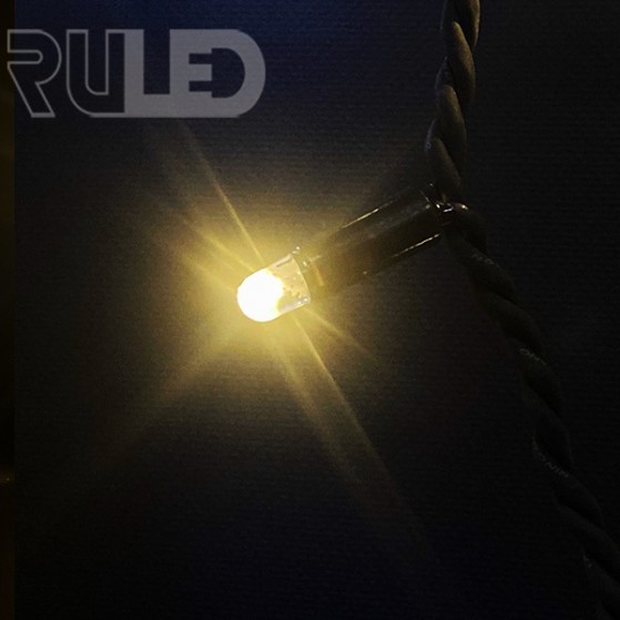 Уличная гирлянда бахрома PRO (102 LED, 3х0,5м, IP67, черный провод каучук) теплый белый вспышки белый - фото 3 - от производителя RULED