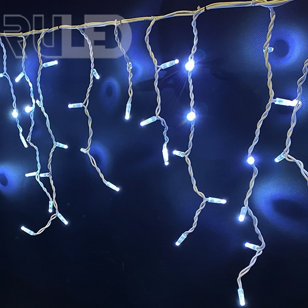 Гирлянда бахрома RULED PREMIUM (120LED, 3х0,6м, IP67, белый провод каучук) белый  - фото 2 - от производителя RULED
