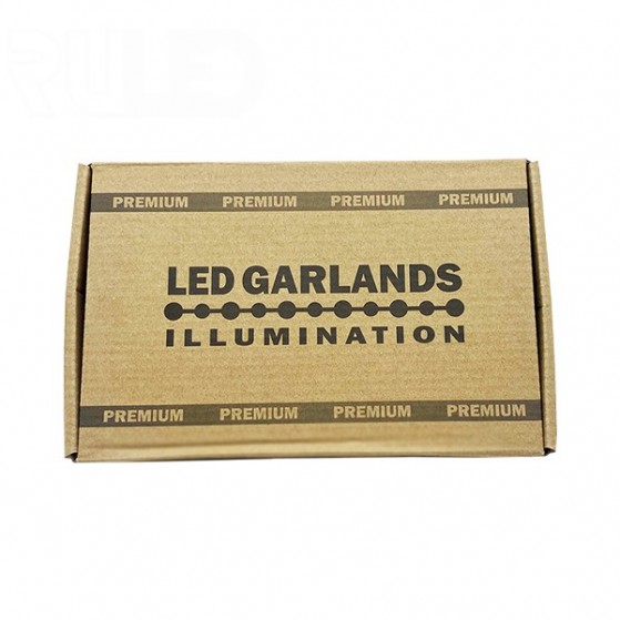Гирлянда бахрома RULED PREMIUM (120LED, 3х0,6м, IP67, белый провод каучук) белый  - фото 7 - от производителя RULED