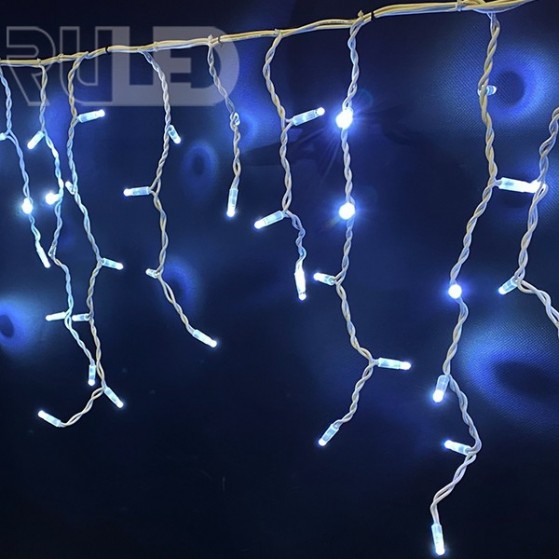 Гирлянда бахрома RULED PREMIUM (120LED, 3х0,6м, IP67, белый провод каучук) белый  - фото 2 - от производителя RULED
