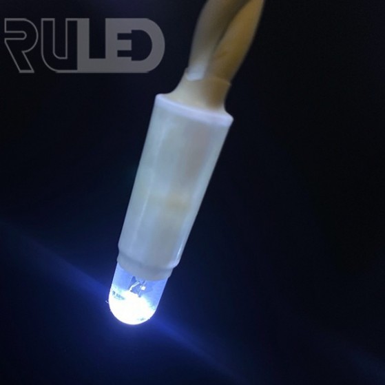 Гирлянда бахрома RULED PREMIUM (120LED, 3х0,6м, IP67, белый провод каучук) белый  - фото 4 - от производителя RULED