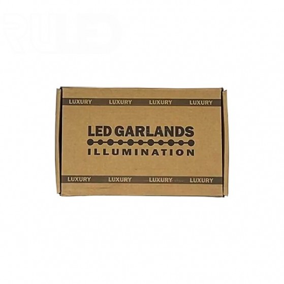 Гирлянда бахрома RULED LUXURY (150LED, 3х0,7м, IP67, белый провод каучук) белый - фото 6 - от производителя RULED