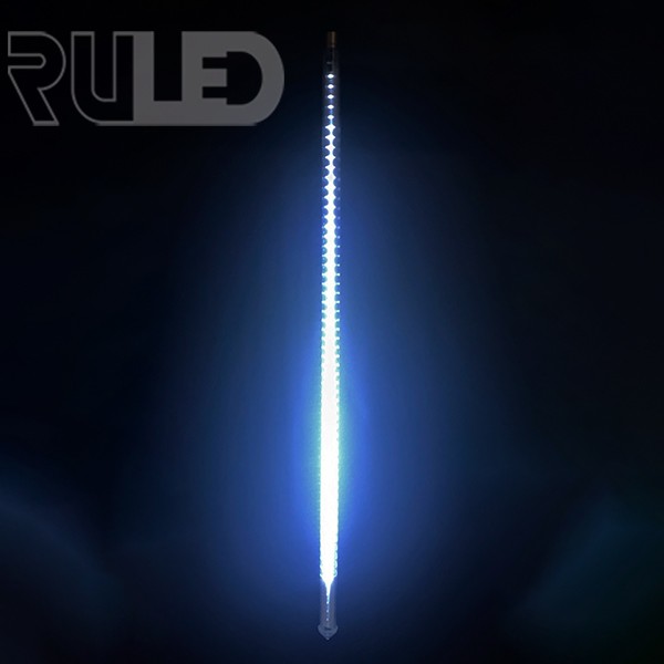 Гирлянда "Тающая сосулька" RULED (100см, 2835/120 LED, 220В-АС, IP67, черный провод каучук) белый   - фото 1 - от производителя RULED