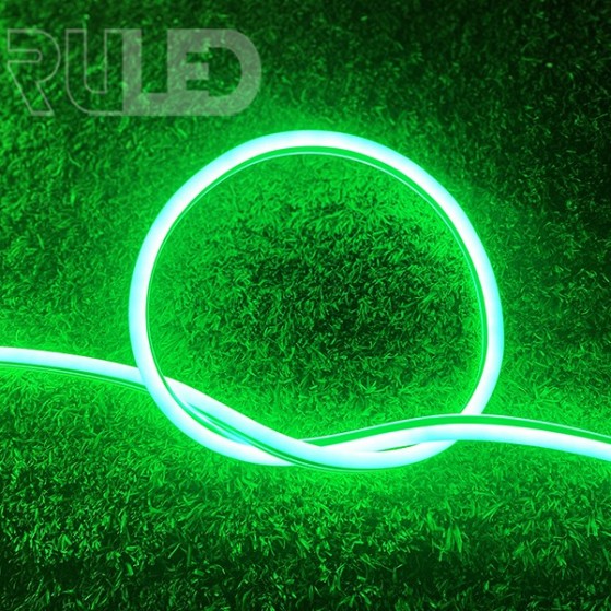 Гибкий неон RULED двухсторонний в нарезку (120LED на 1м, SMD2835, 8х16мм, IP68, 1 м) зеленый - фото 2 - от производителя RULED