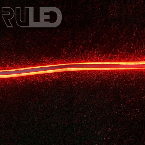 Гибкий неон RULED двухсторонний в нарезку (120LED на 1м, SMD2835, 8х16мм, IP68, 1 м) красный - фото 3 - от производителя RULED