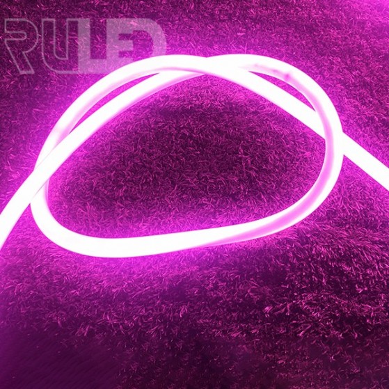 Гибкий неон RULED круглый 360° в нарезку (120LED на 1м, SMD2835, d16мм, IP68, 1м) розовый - фото 3 - от производителя RULED
