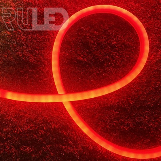 Гибкий неон RULED круглый 360° в нарезку (120LED на 1м, SMD2835, d16мм, IP68, 1м) красный - фото 4 - от производителя RULED