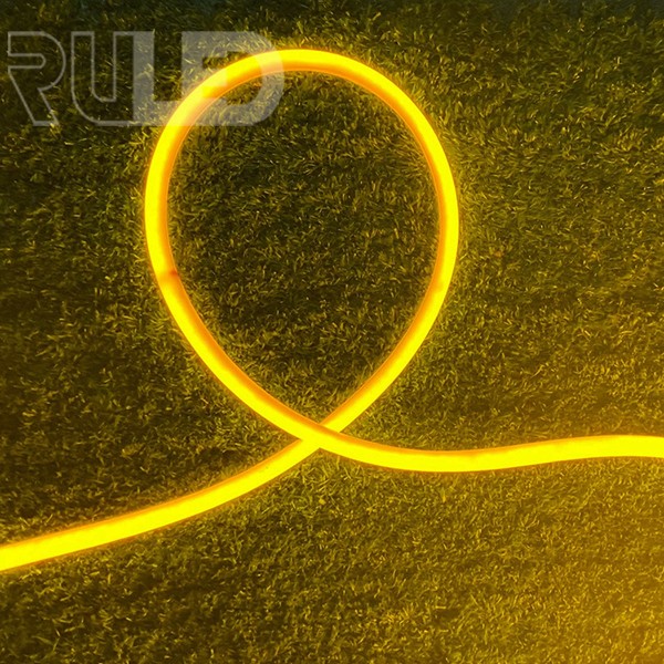 Гибкий неон RULED круглый 360° в нарезку (120LED на 1м, SMD2835, d16мм, IP68, 1м) желтый - фото 1 - от производителя RULED