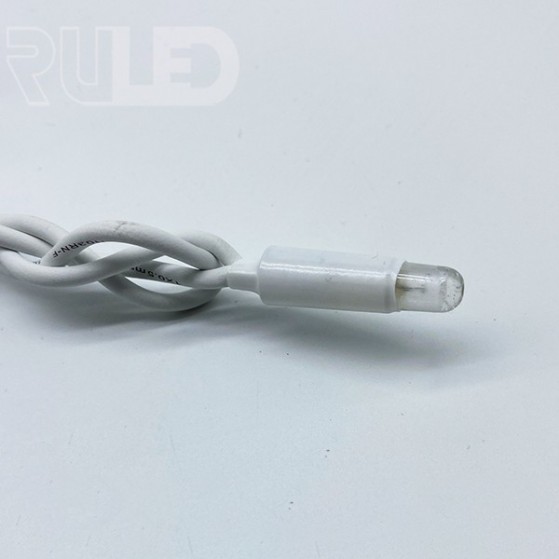 Гирлянда занавес RULED PRO (280 LED, 2х3м, IP67, белый провод каучук) теплый белый - фото 6 - от производителя RULED