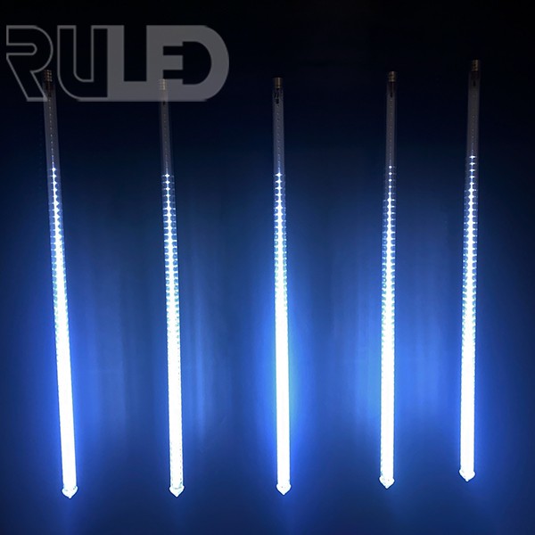 Комплект гирлянд "Тающая сосулька" RULED (600 LED, 10м, 5х100см, IP67, SMD2835,220В-АС, черный провод каучук) - фото 2 - от производителя RULED