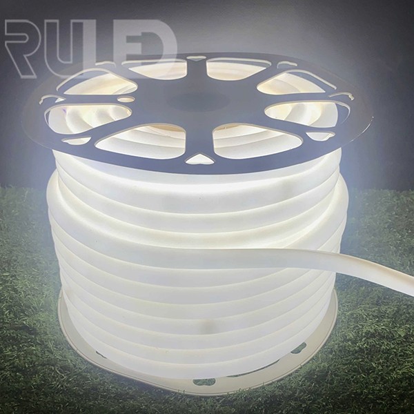 Гибкий неон RULED круглый 360° (120LED на 1м, SMD2835, D18мм, IP68, бухта 50 м) белый - фото 1 - от производителя RULED