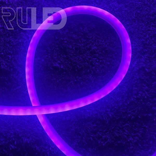 Гибкий неон RULED круглый 360° "Хамелеон" – нарезка (72LED на 1м, SMD 5050 RGB, D16мм, IP68, 1м) - фото 1 - от производителя RULED