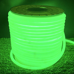 Гибкий неон RULED круглый 360° (120LED на 1м, SMD2835, d13мм, IP68, бухта 100м) зеленый - фото 1 - от производителя RULED