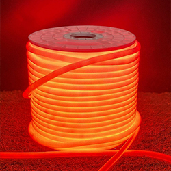 Гибкий неон RULED круглый 360° (120LED на 1м, SMD2835, d13мм, IP68, бухта 100м) красный - фото 1 - от производителя RULED