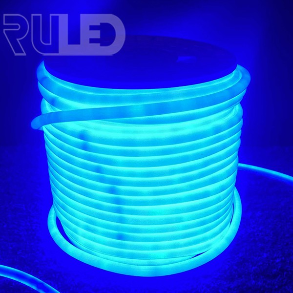 Гибкий неон RULED круглый 360° (120LED на 1м, SMD2835, d13мм, IP68, бухта 100м) синий - фото 1 - от производителя RULED