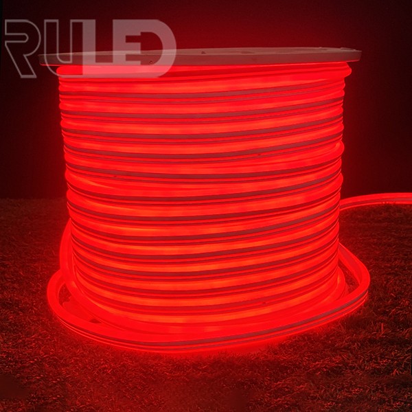 Гибкий неон RULED односторонний (120LED на 1м, SMD2835, 8х16мм, IP68, бухта 100м) красный  - фото 1 - от производителя RULED
