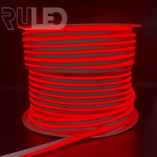 Гибкий неон RULED односторонний (120LED на 1м, SMD2835, 8х16мм, IP68, бухта 100м) красный  - фото 1 - от производителя RULED