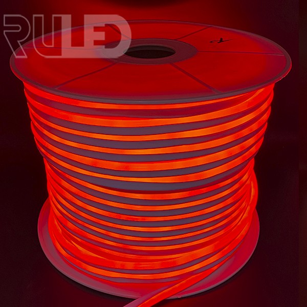 Гибкий неон RULED односторонний (120LED на 1м, SMD2835, 8х16мм, IP68, бухта 100м) красный  - фото 5 - от производителя RULED