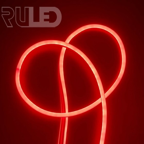 Гибкий неон RULED односторонний (120LED на 1м, SMD2835, 8х16мм, IP68, бухта 100м) красный  - фото 4 - от производителя RULED